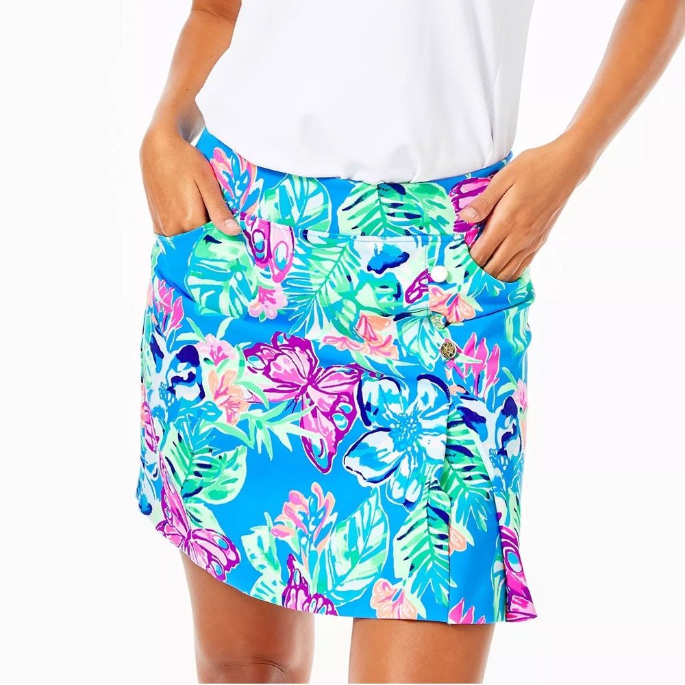 Lilly Pulitzer Daphne Skort in Pundy Blue Isle Be Back - Size 12